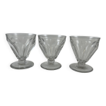 3 verres  vin baccarat talleyrand