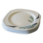 4 assiettes  desserts de chez pontesa spain  type art nouveau  en trs bon tat