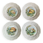 4 assiettes à fromage porcelaine de limoges « lierre sauvage » 4 assiettes à fromage porcelaine de limoges « lierre sauvage »