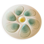 4 assiettes à huitres anciennes en barbotine salins france 4 assiettes à huitres anciennes en barbotine salins france