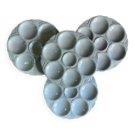 4 assiettes � hu�tres art d�co digoin sarreguemines