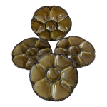 4 assiettes  hutres gien