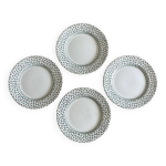 4 assiettes plates anglaises.