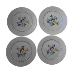 4 assiettes plates fabiola digoin sarreguemines