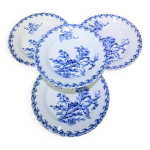 4 assiettes plates gien chardons (4)