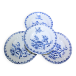 4 assiettes plates gien service chardons 1