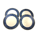 4 assiettes de présentation blanches et bleues villeroy boch grande assiette 4 assiettes de présentation blanches et bleues villeroy boch grande assiette
