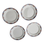 4 assiettes vintage plates de 22 cm marque digoin sarreguemines