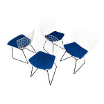 4 chaises 420 par harry bertoia pour knoll international, 1960