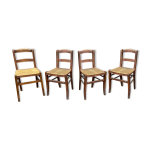 4 chaises bistrot 1930 alsace