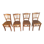 4 chaises bistrot, années 1940 - 50 4 chaises bistrot, années 1940 - 50