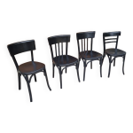 4 chaises bistrot baumann et thonet vintage