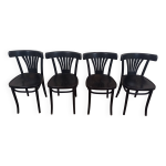 4 chaises bistrot noires