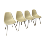 4 chaises dsx par ray & charles eames pour herman miller 1970