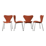 4 chaises fritz hansen butterfly rembourres