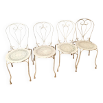 4 chaises de jardin fermob
