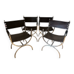 4 chaises maison jansen savonarola