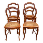 4 chaises  manger cannes louis philippe du 19me