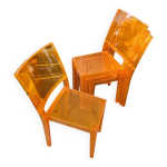 4 chaises la marie / philippe starck / kartell 2001