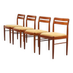 4 chaises de salle  manger par hw klein pour bramin, annes 1960