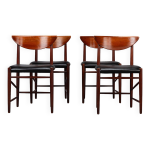 4 chaises de salle  manger rembourre modle 317 par hvidt & mollgaerd