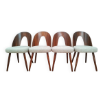 4 chaises de salle � manger par a. suman pour tatra nabytok, ancienne tch�coslovaquie, 1960s