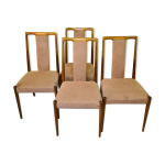 4 chaises de salle à manger vintage en teck, 1950 - 60 4 chaises de salle à manger vintage en teck, 1950 - 60