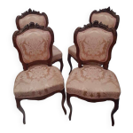 4 chaises style louis xv