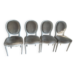 4 chaises de style louis xvi -