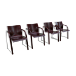 4 chaises thonet s 320, ann�es 1980