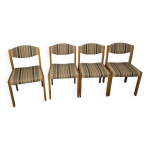 4 chaises vintage self années 60 assise laine 4 chaises vintage self années 60 assise laine