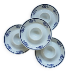 4 coquetiers carr� blanc