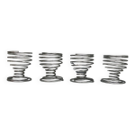 4 coquetiers spirales inox vintage 1970