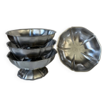4 coupes  glace en inox