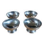 4 coupes  glace en inox