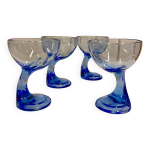 4 coupes � glace mod�le jerba par luigi bormioli, 1970