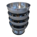 4 coupes  glace / sorbet en inox