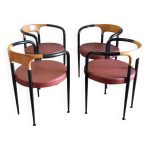 4 fauteuils modèle boléro par archirivolto, années 80 4 fauteuils modèle boléro par archirivolto, années 80