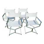 4 fauteuils cuir charme vintage metteur en scne