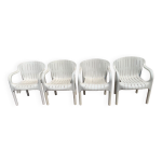 4 fauteuils jardin allibert dangari de pierre paulin
