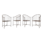 4 fauteuils de jardin en fer forgé 4 fauteuils de jardin en fer forgé