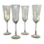 4 fl�tes � champagne �octime�� luminarc france vintage