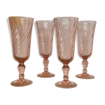 4 fltes rosaline vintage