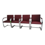 4×ludwig mies van der rohe, chaises knoll 4×ludwig mies van der rohe, chaises knoll