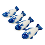 4 repose - baguettes, repose - couverts en cramique en forme de poisson