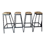 4 tabourets brutalistes de 1950