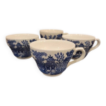4 tasses anglaises en porcelaine