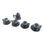 4 tasses � espresso postmoderne s�rie kontessa + sous - tasses et sucrier