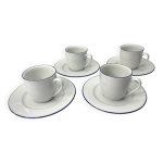4 tasses et sous - tasses  espresso - guy degrenne