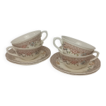 4 tasses de thé & coupelles porcelaine mason's autumn treillis 4 tasses de thé & coupelles porcelaine mason's autumn treillis